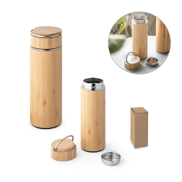RD 94239-Squeeze de bambu e aço inox personalizado RD 94239-Squeeze de bambu e aço inox personalizado